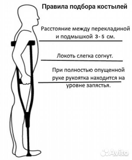 Костыли подмышечные на прокат