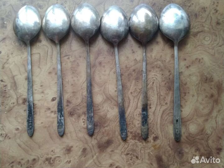 Чайные ложки СССР нержавейка елка