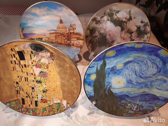 Тарелки декорат. с изображениями шедевров живописи