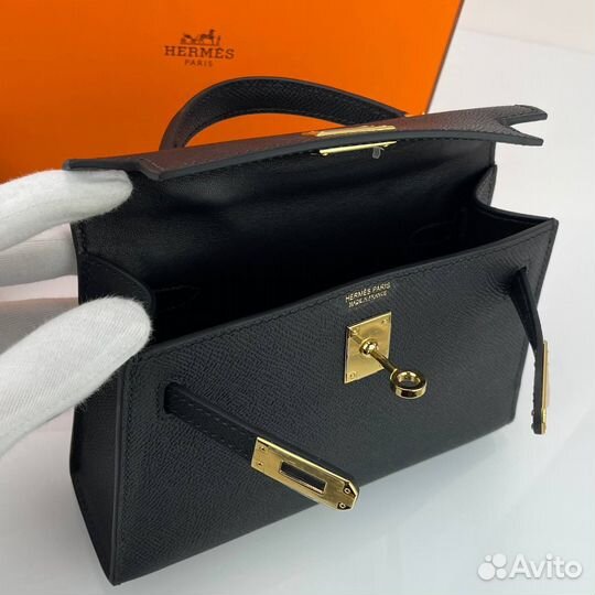 Сумка женская Hermes Kelly mini black