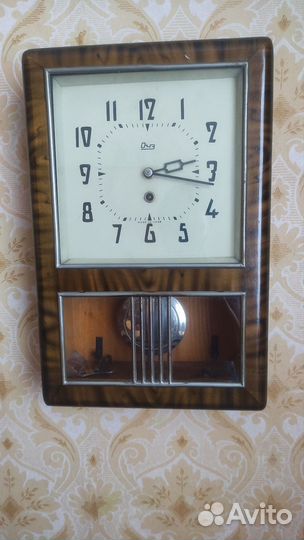 Часы настенные механические СССР