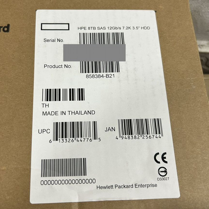 [858384-B21] Жесткий Диск 8tb Sas 3.5 858384-B21 858650-001