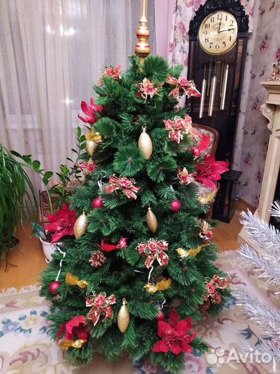 Новогоднее,ёлки,игрушки,гирлянда