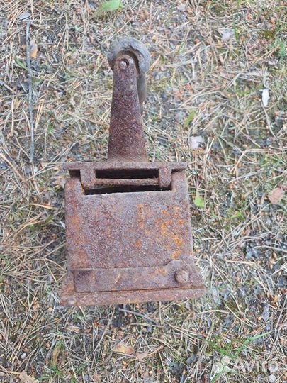 Старинный угольный утюг редкий клеймо