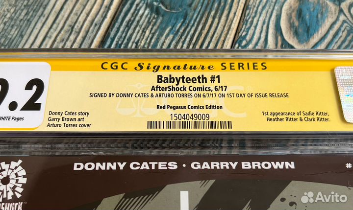 CGC SS Babyteeth # Автографы Donny Cates & Arturo