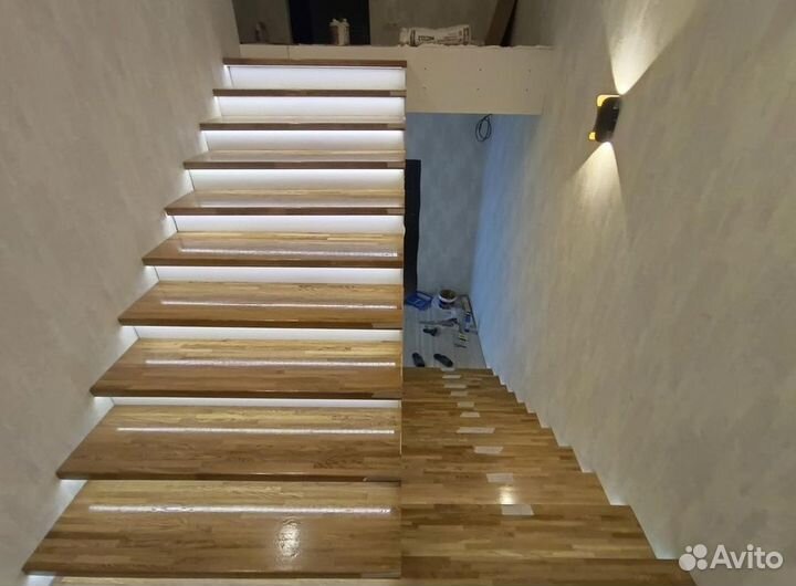 Лестница на металлокаркасе