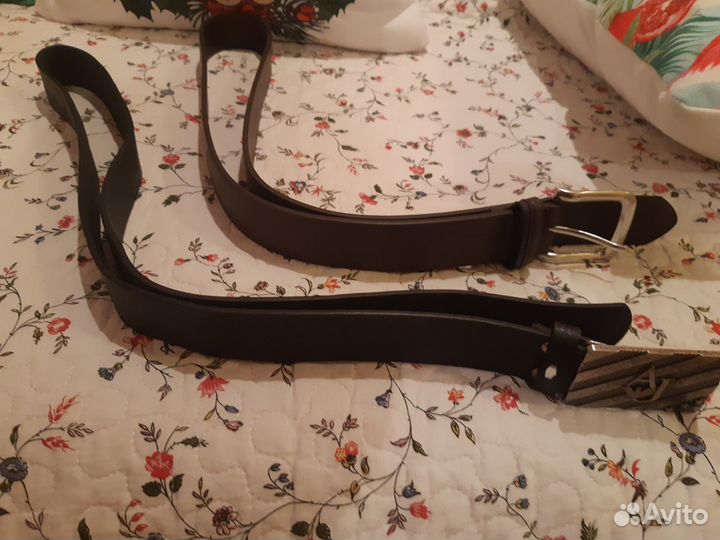 Мужской кожаный ремень