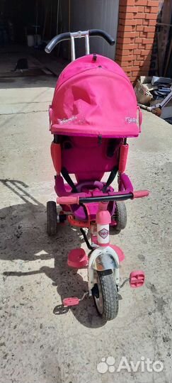 Детский трехколесный велосипед коляска