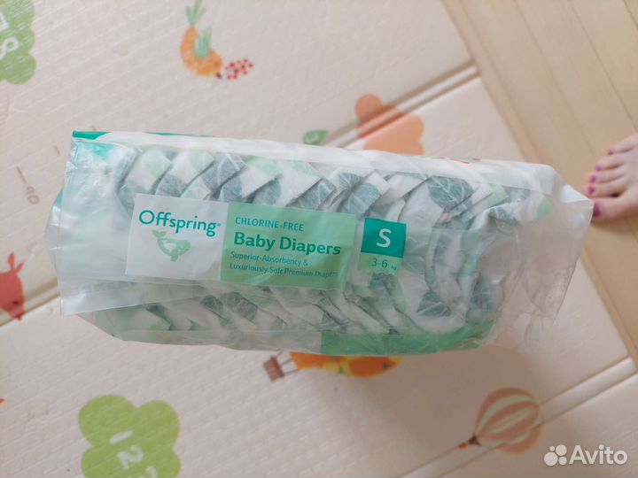 Подгузники 3-6 кг пачка открыта