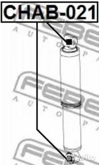 Febest chab-021 Сайлентблок амортизационной стойки