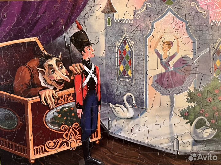 Деревянные фигурные пазлы 18х24