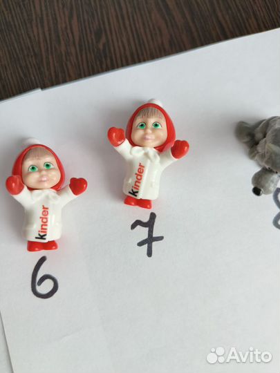 Игрушки из киндера маша и медведь
