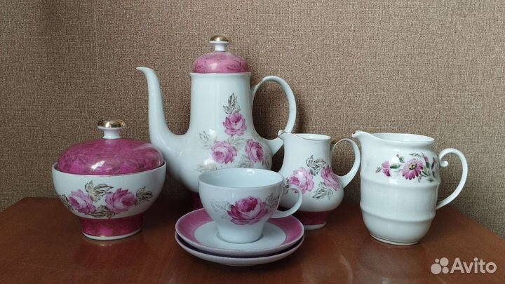 Сервиз чайный ГДР розы, остатки