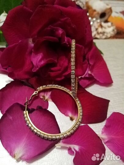Серьги кольца