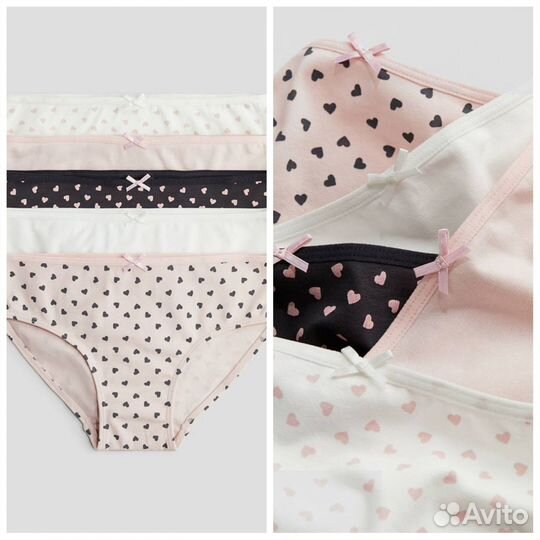 Новые брифы и майки h&m 110/116 комплект