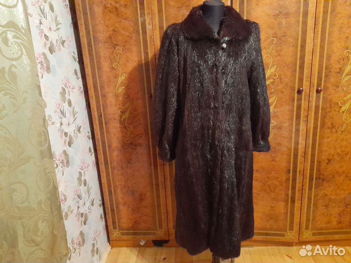 Винтажная шуба из нутрии slavic girl 46-50 р