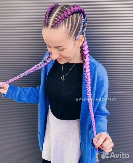Боксерские косы с канекалоном модель
