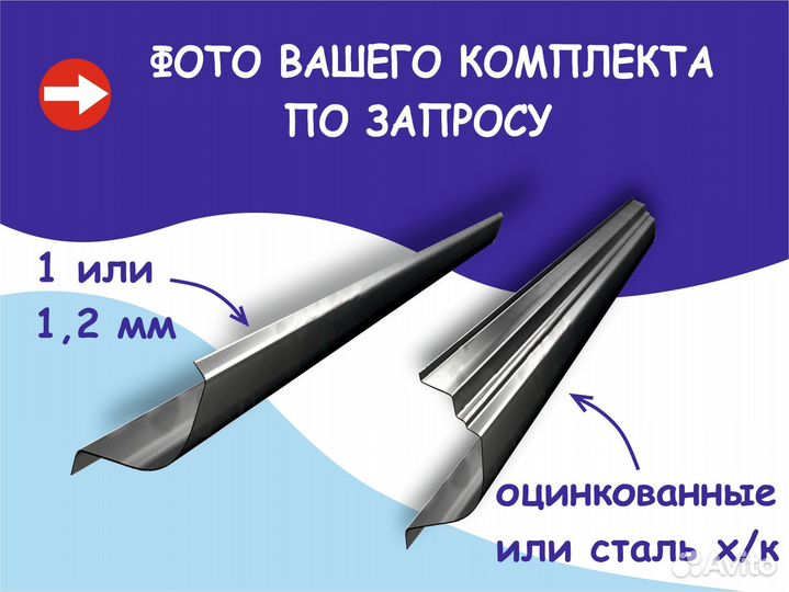 Пороги и арки ремонтные Renault Fluence