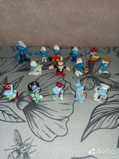 Киндер сюрприз, Смурфики, бегимоты, мини Лента