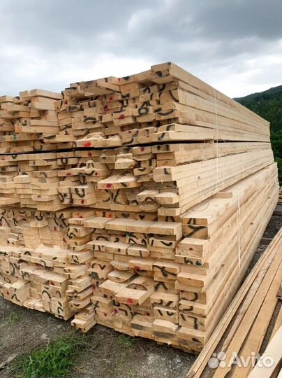 Доска обрезная 30х150х6000