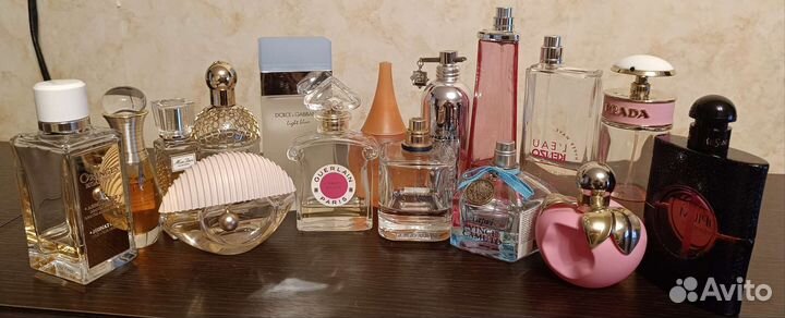 Оригинальный парфюм. Остатки во флаконах