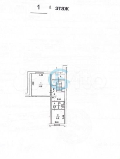 Продаётся помещение 45,3 кв. м