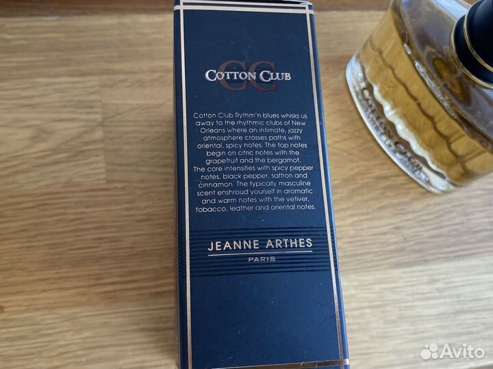 Мужс Cotton Club Rythm'n Blues Jeanne Arthes 100ml