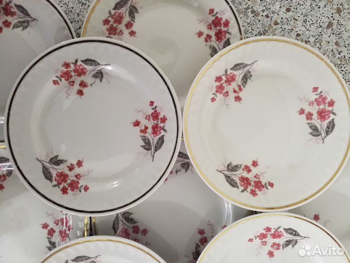 Тарелки десертные СССР плоские