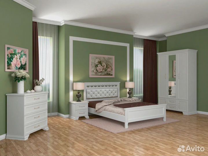 Новый шкаф Грация 3-х дверный белый 1,33 м