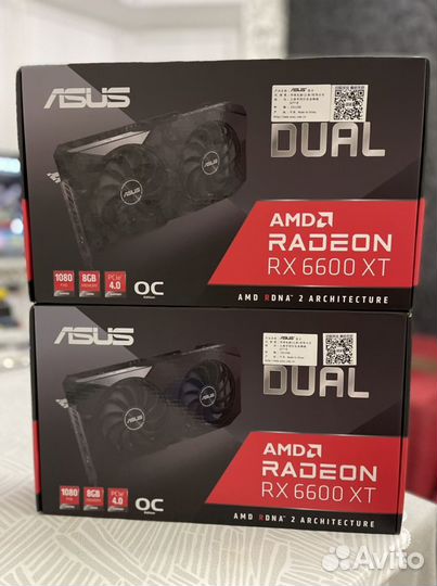 Asus AMD Radeon 6600 XT Новые Запечатанные