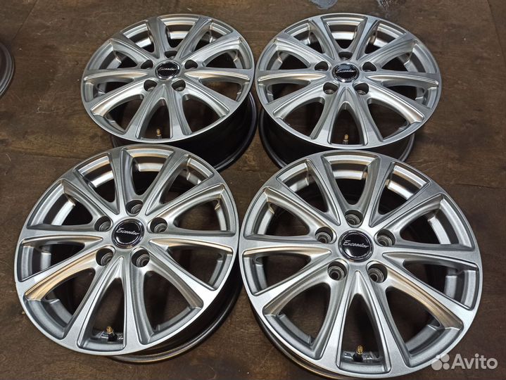 Диски 15 5х114,3 ET53 светлый графит из Японии