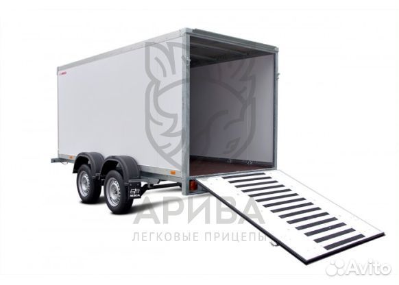 Прицеп фургон с аппарелью для заезда мзса 817784