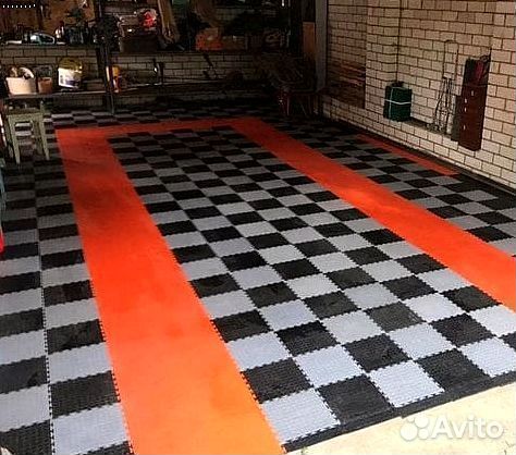 Модульная плитка в гараж