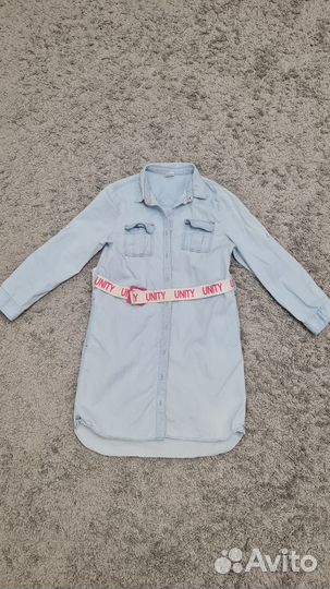 Платье джинсовое 134