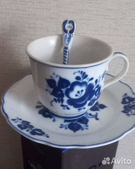 Чайная пара Гжель