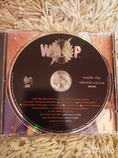 W.A.S.P. – Inside The Electric Circus 1997 CD