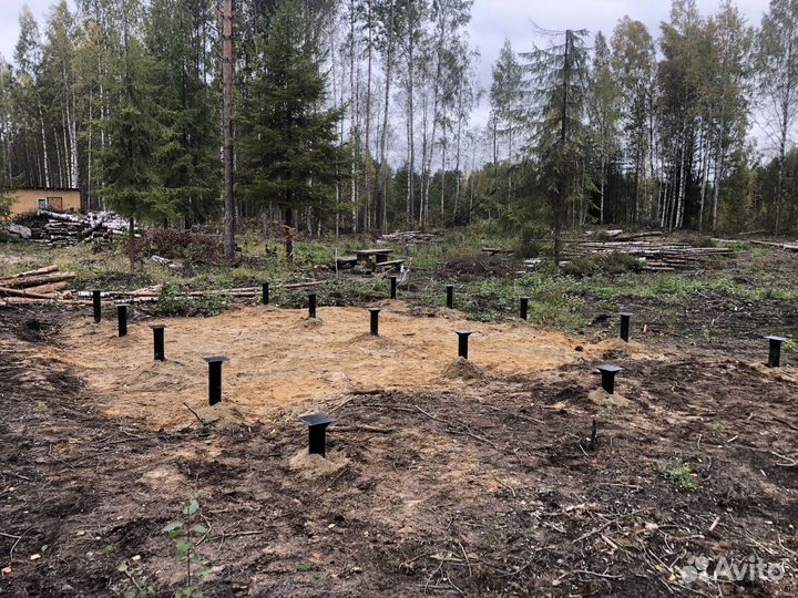 Сваи винтовые 57-108 монтаж установка под ключ