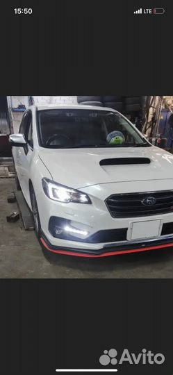 Губа зашитная на передний бампер