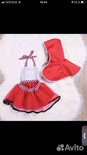 Прокат продажа костюм красной шапочки для малышки