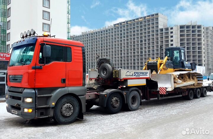 Перевозка спецтехники и негабарита. Аренда трала