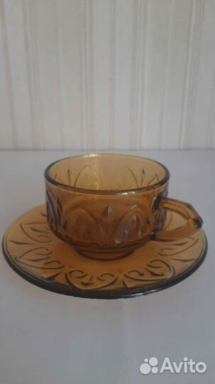 Посуда из цветного стекла СССР