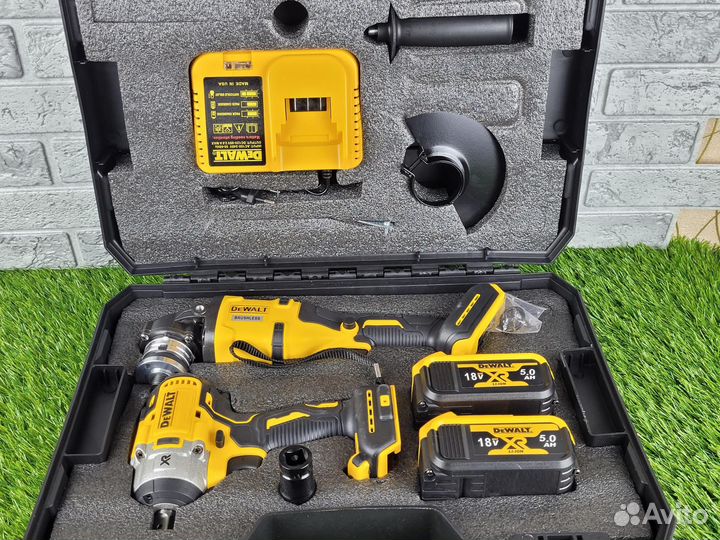 Гайковерт Болгарка dewalt набор 2 в 1