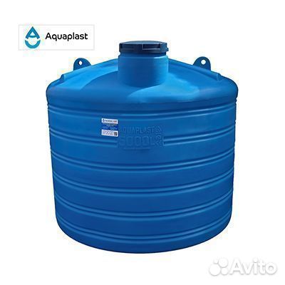 Бочка пластиковая 5000 л для жидкостей (вертикальн