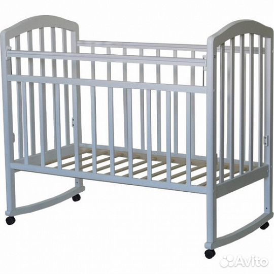 Новая кроватка Антел Алита 2 колесо+качалка