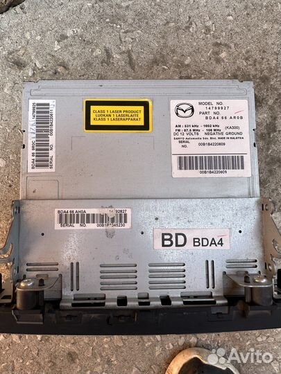 Штатная магнитола Mazda 3 BL