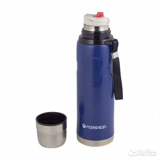 Термос для напитков 750мл(нерж.сталь,пробка с терм