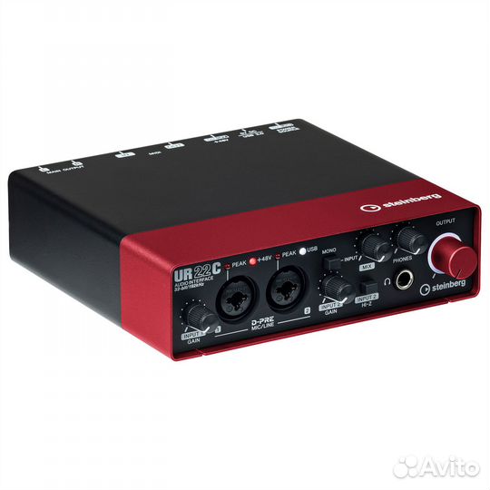 Звуковая карта Steinberg UR22C, красный/черный