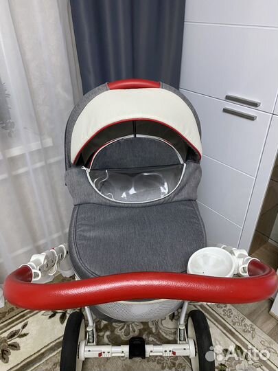 Коляска adamex 3 в 1 monte carbon