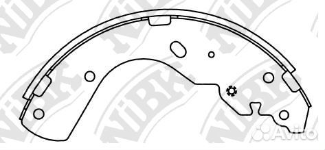 FN3416-nibk колодки тормозные барабанные Ford