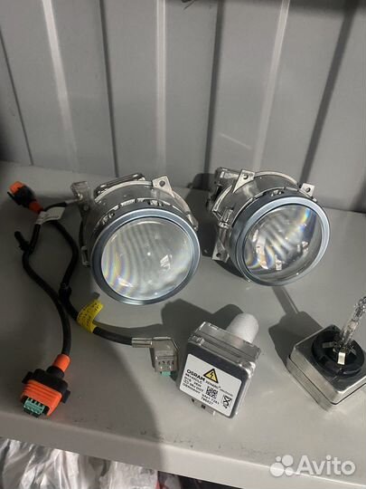 Линзы с лампами ксеноновыми osram на KIA optima